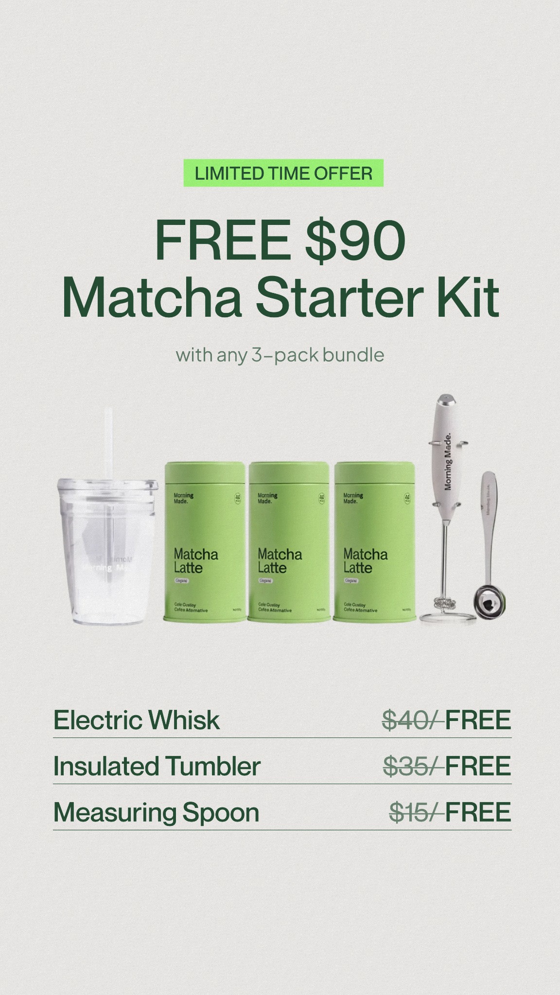 Morning Made Facebook ad: Better mornings start with Morning Made.