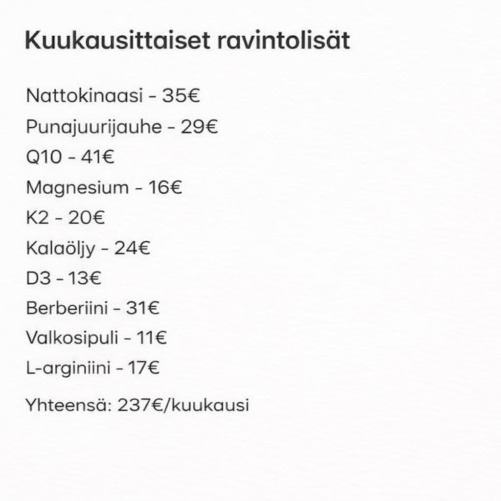 Dr. Mikko Virtanen Facebook ad: Hän käytti 247 dollaria kuukaudessa 11 lisäravinteeseen…