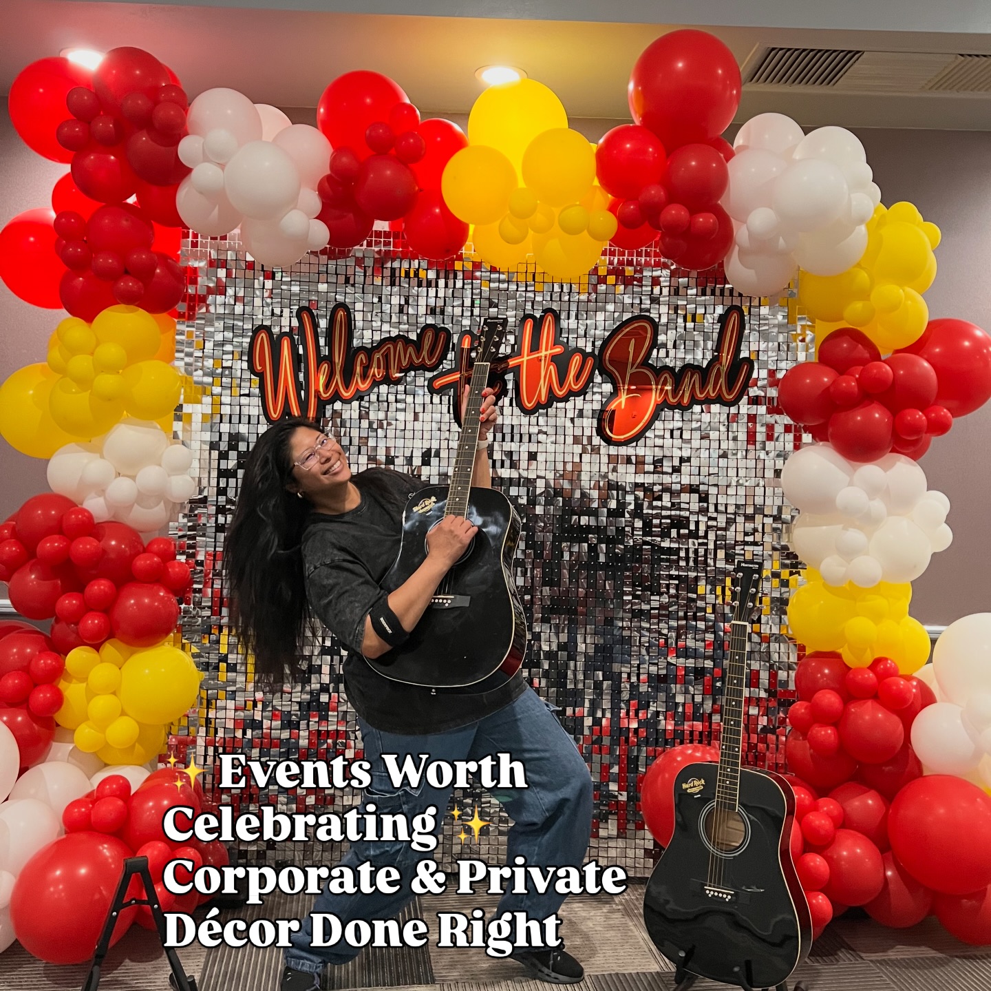 bakoballoons_backdrops Facebook ad: One team. Endless celebrations.