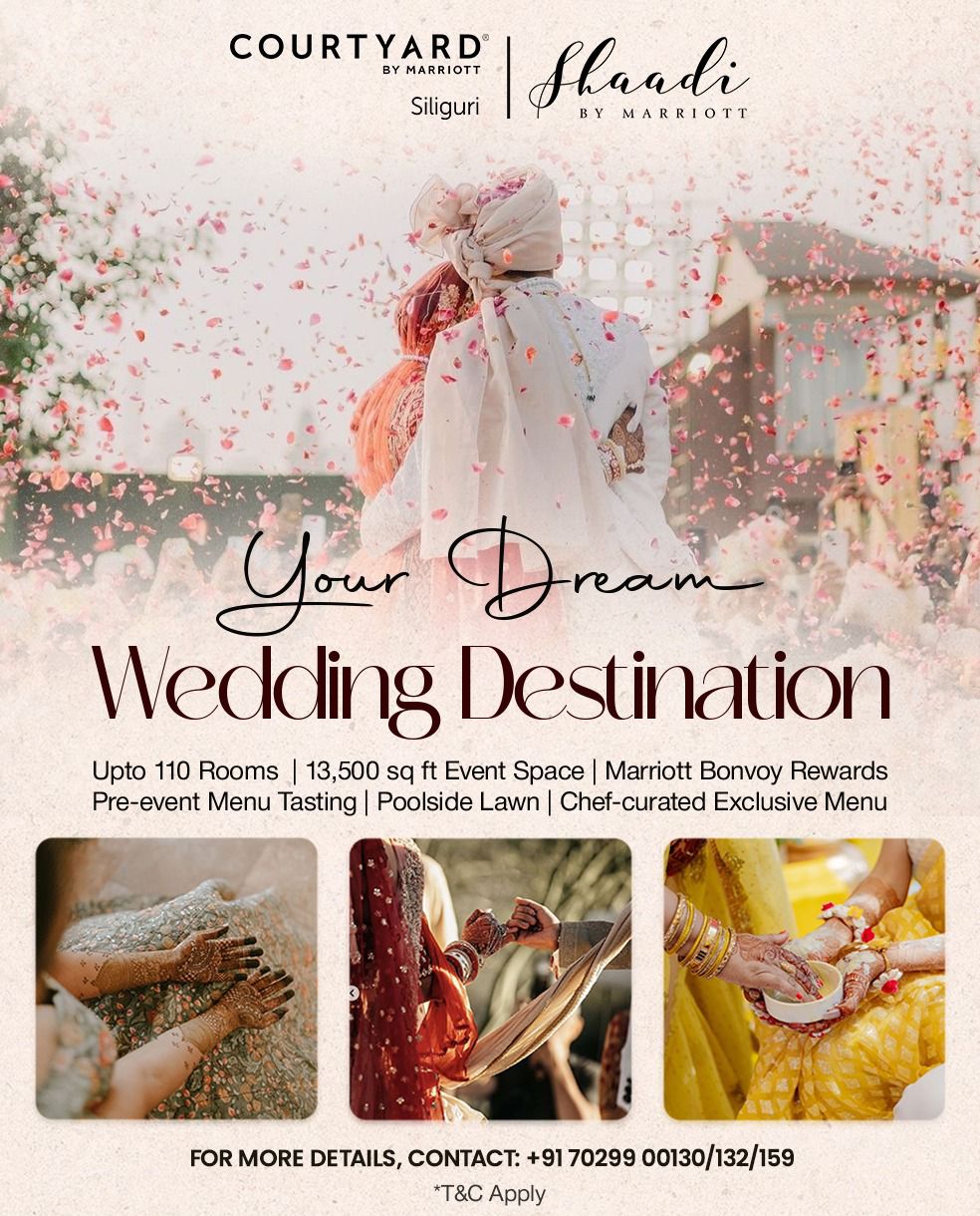 Courtyard by Marriott Siliguri Facebook ad: Your Dream Wedding Destination in Siliguri