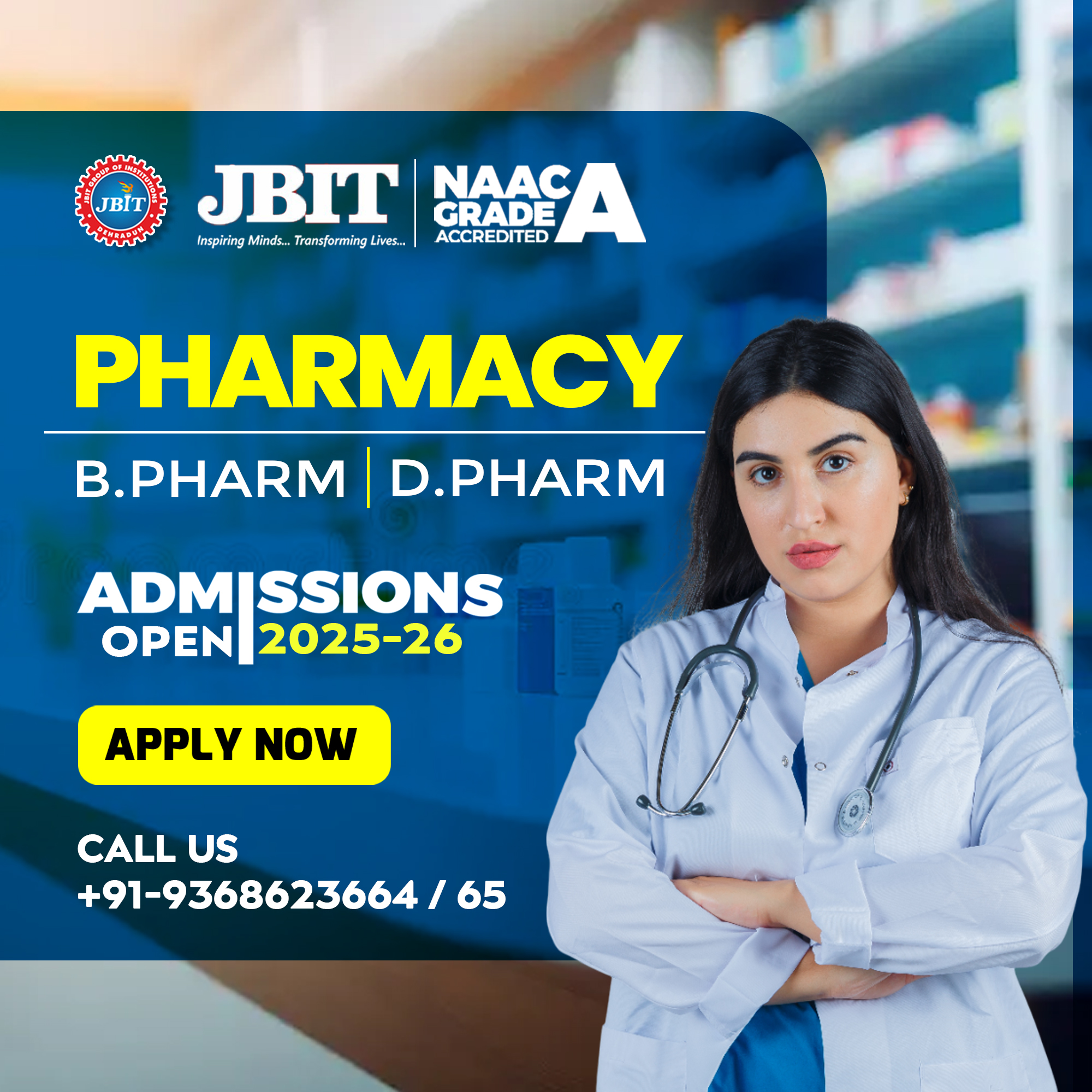 JBIT Dehradun Facebook ad: Secure Your Seat in JBIT’s Pharmacy Program, Final Call!