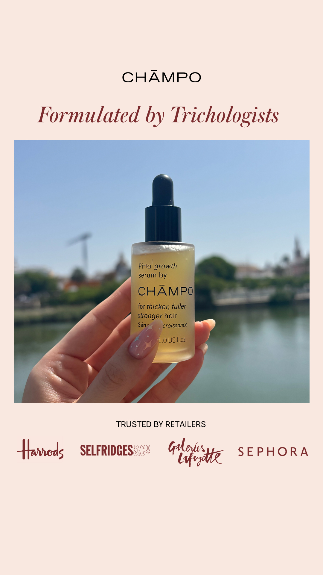 Chāmpo Haircare Facebook ad