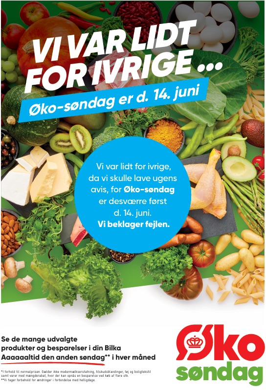Bilka Facebook ad: Se mere i avisen