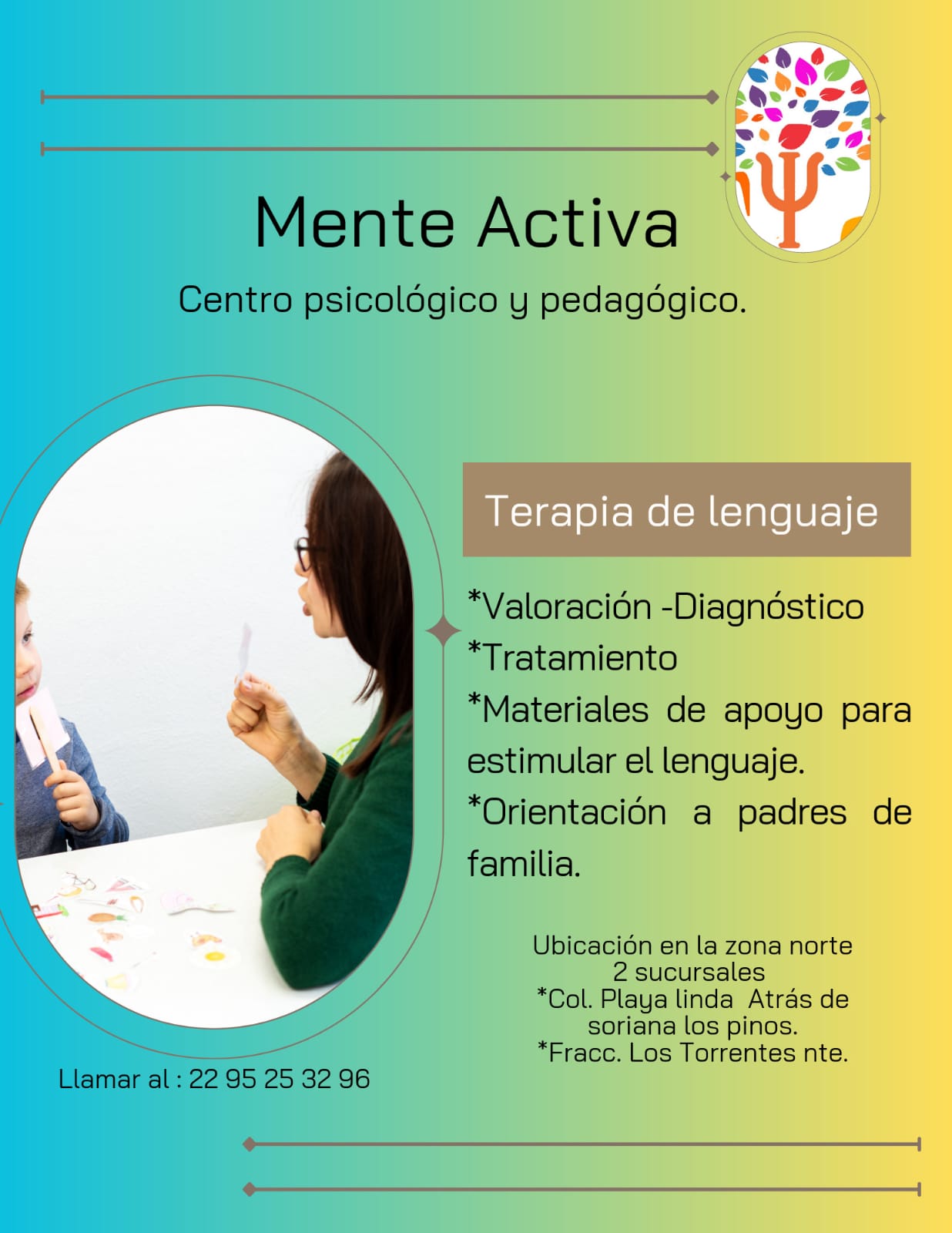 Mente Activa centro psicológico y pedagógico Facebook ad