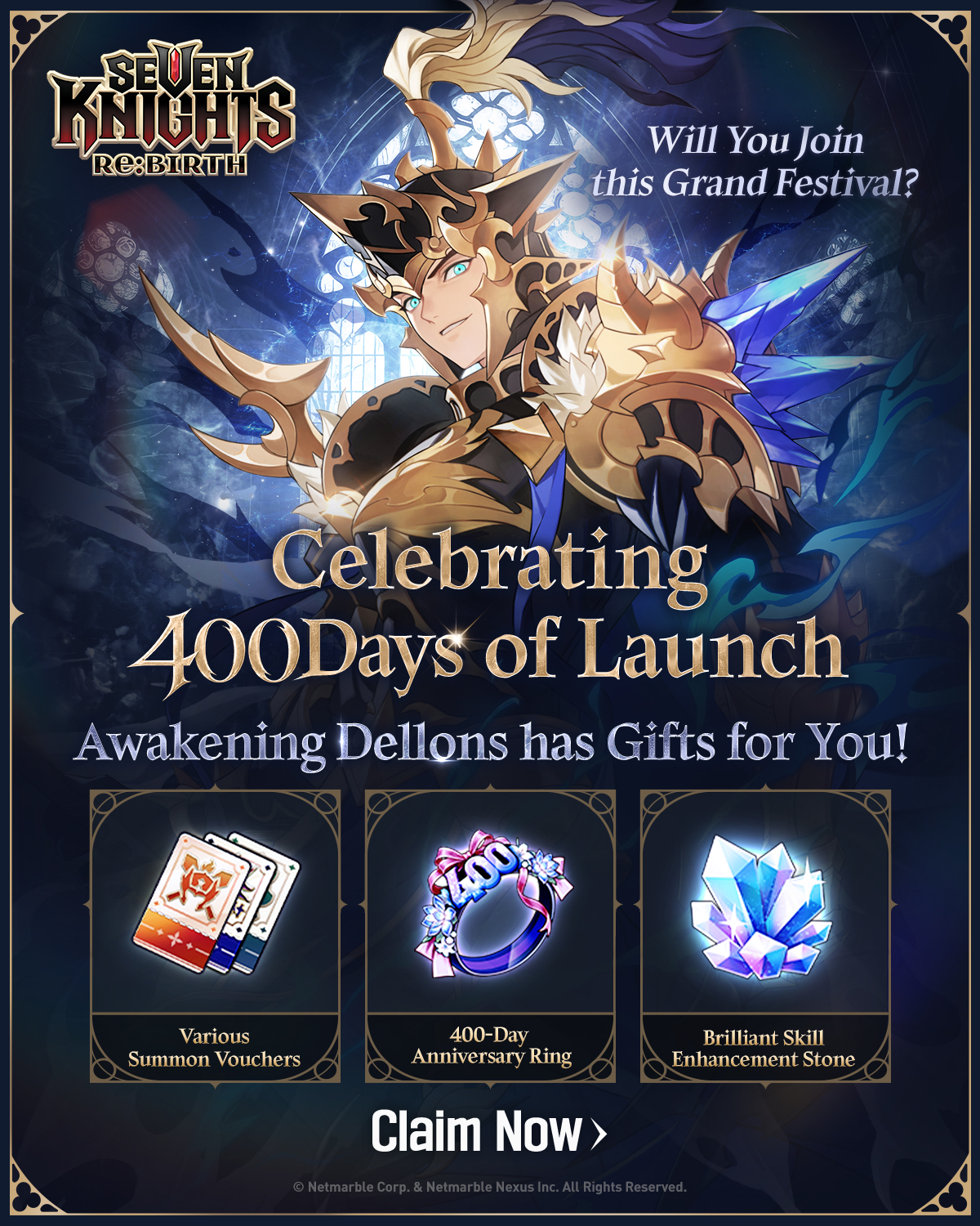 Seven Knights Facebook ad