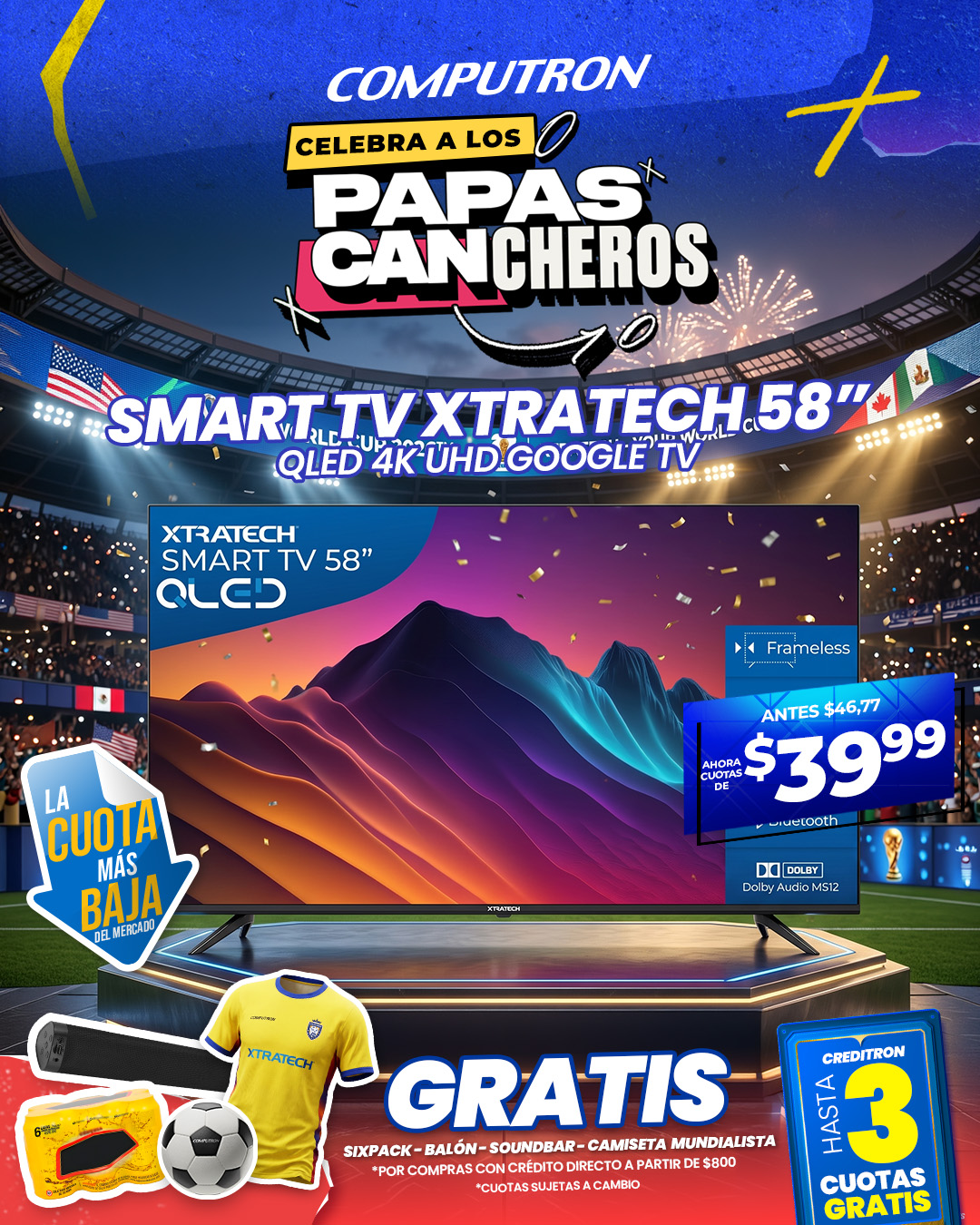COMPUTRON Facebook ad: El mejor regalo tiene cuotas más bajas