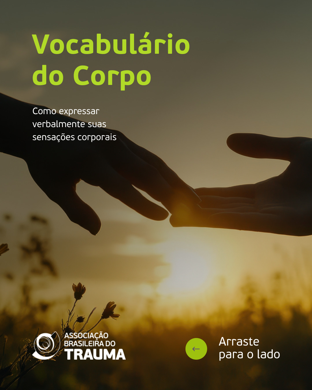 Associação Brasileira do Trauma Facebook ad: Nem sempre conseguimos colocar em palavras o que…
