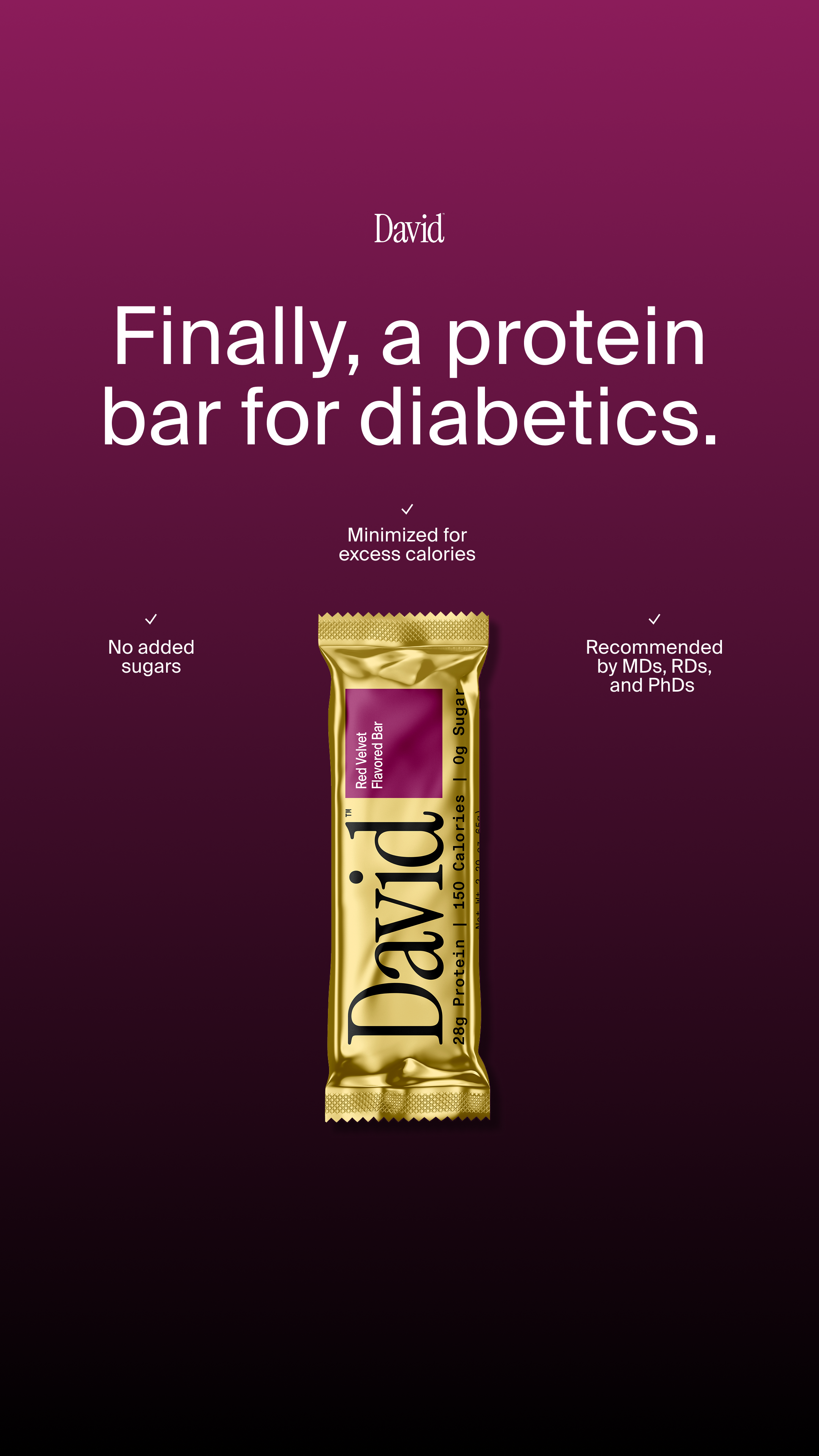 David Protein Facebook ad