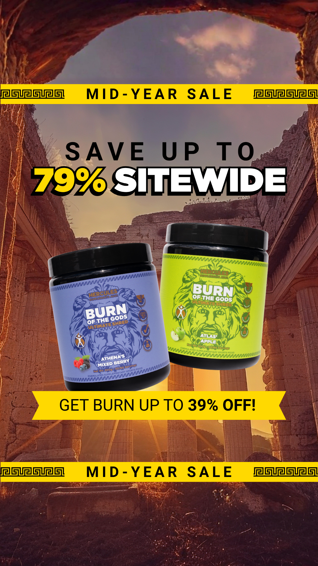 Hercules Supplements Aust Facebook ad