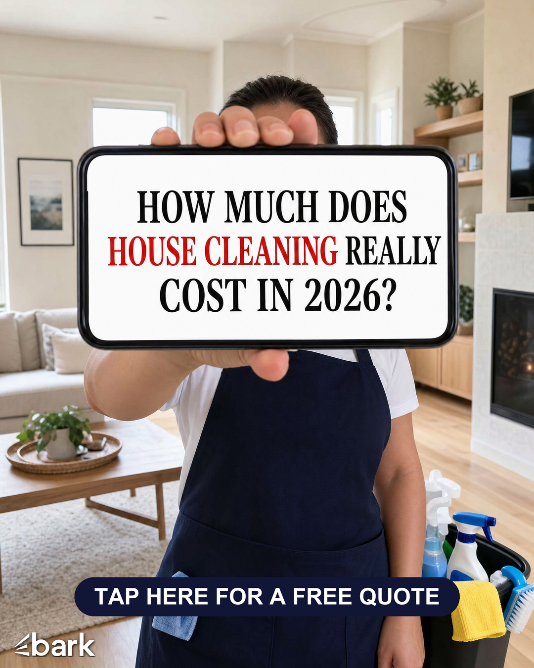 Bark.com Facebook ad: Free quotes in minutes