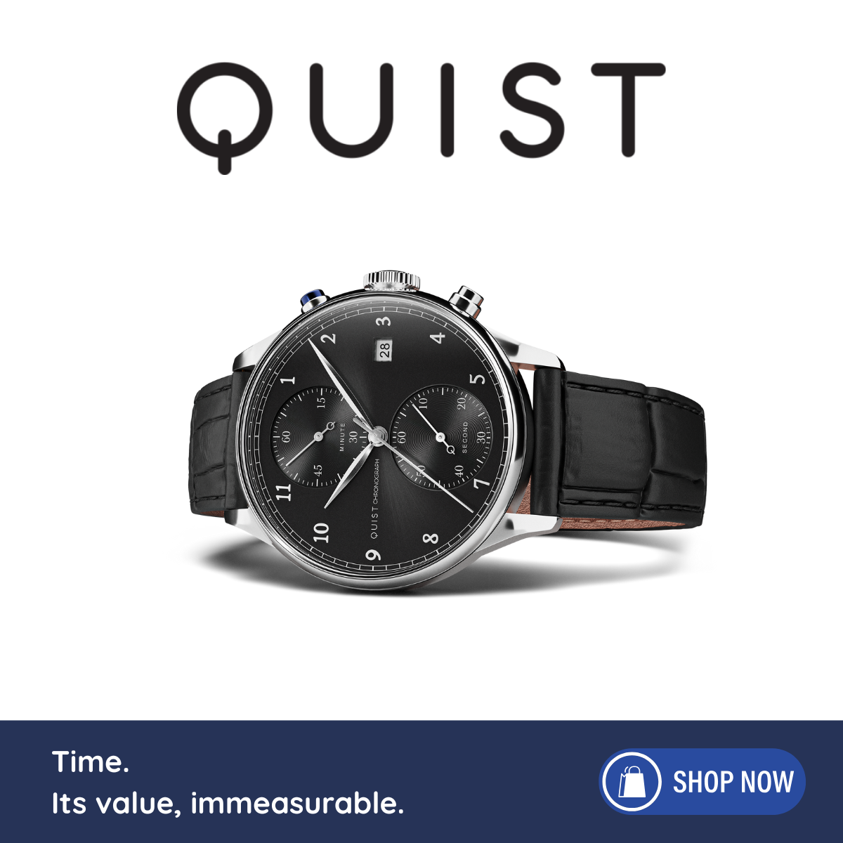 Quist Watches Facebook ad: CHRONOGRAPH by Quist Watches