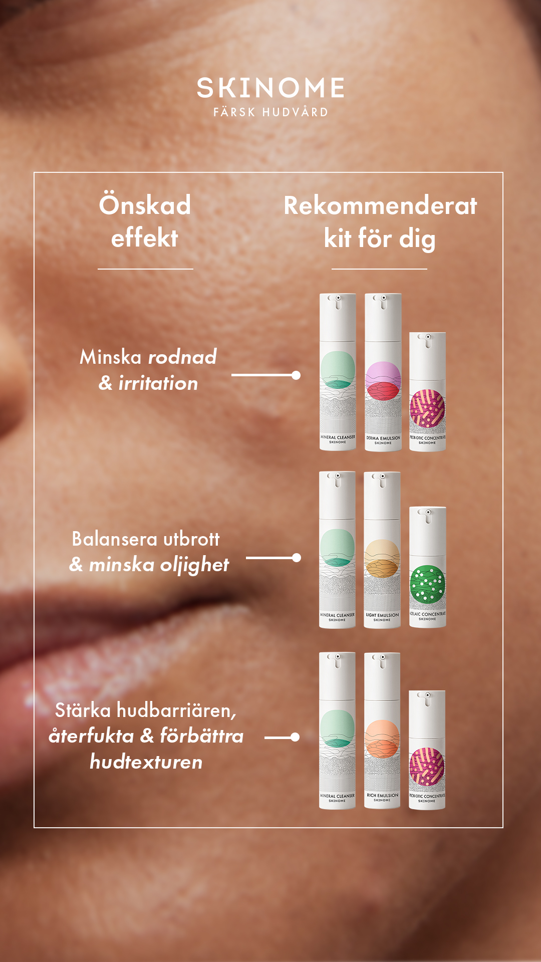 Skinome Facebook ad