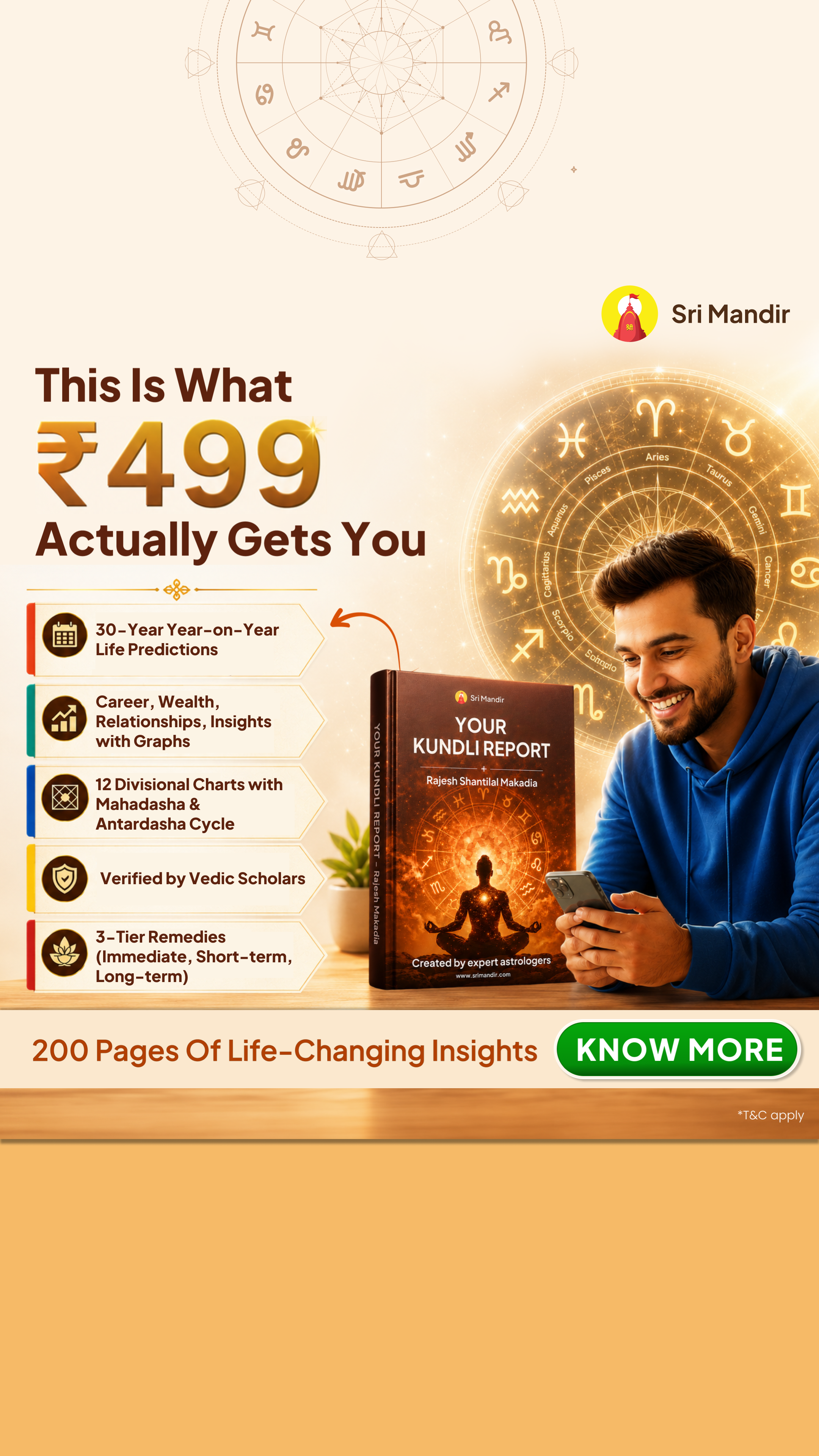 Kundli Guide by Sri Mandir Facebook ad