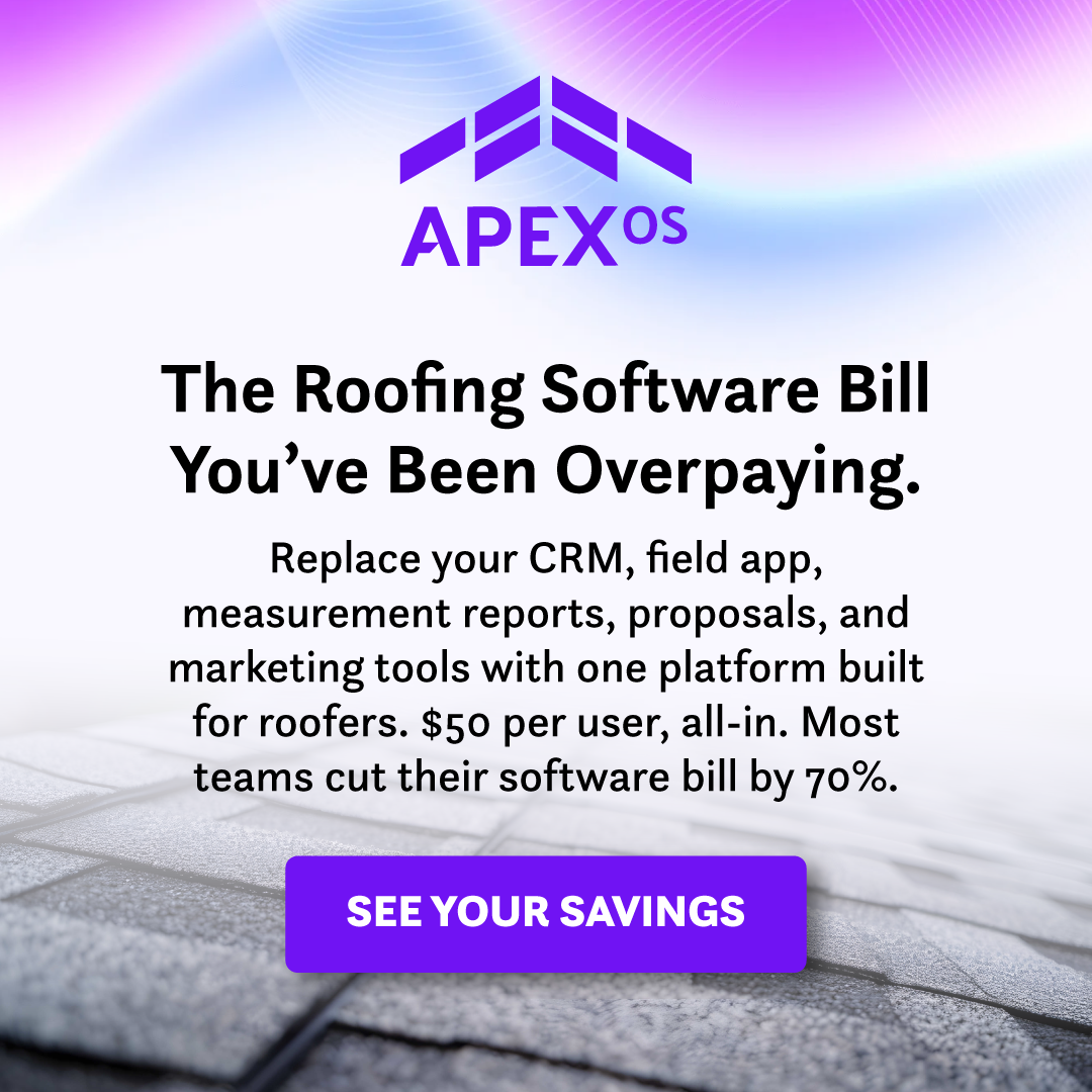 Apex Roofer Marketing Facebook ad
