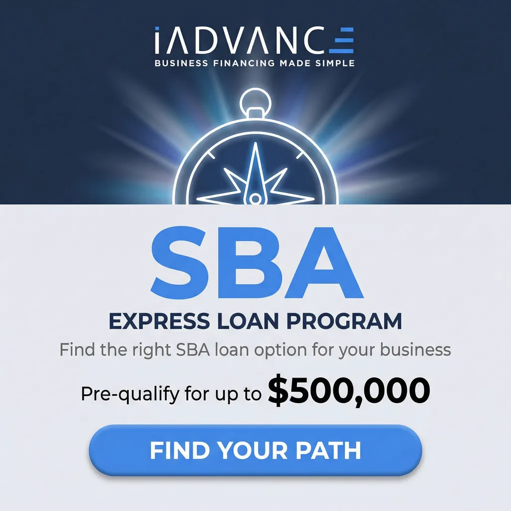 iAdvance Now Facebook ad: Your Path to SBA Capital Starts Here