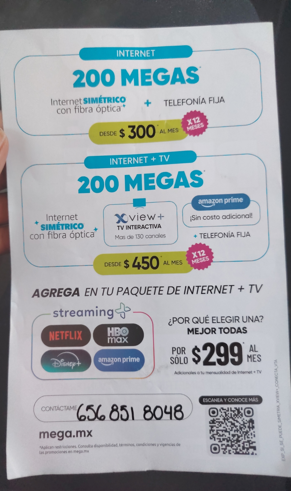 Luna Mega Facebook ad: Contrata con $100