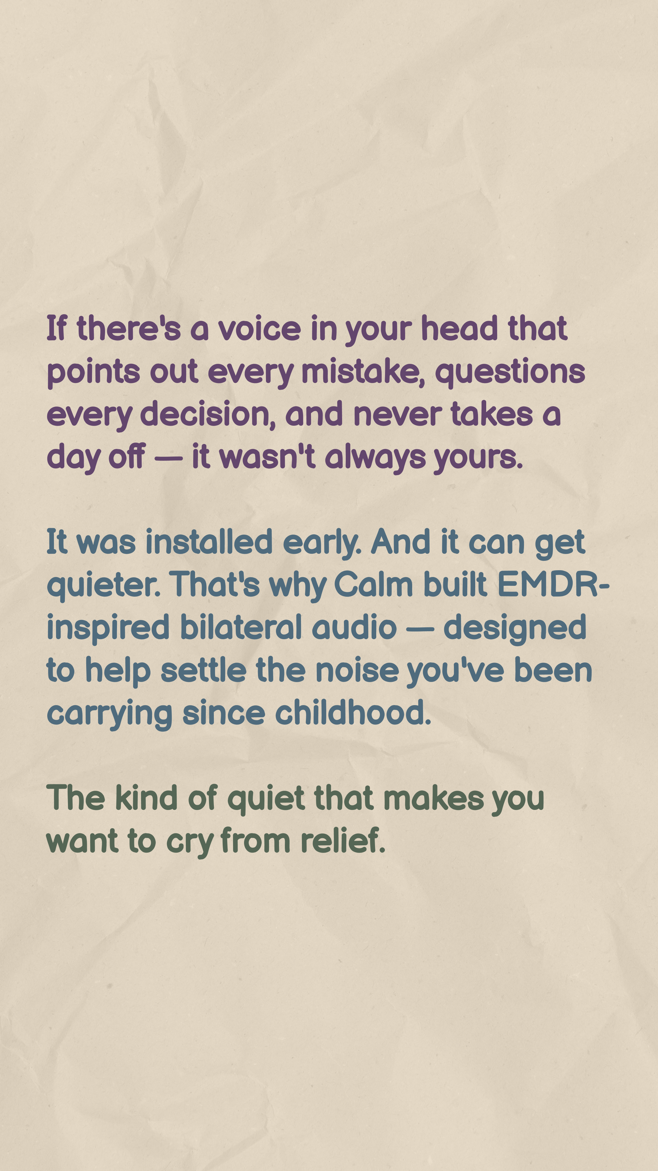 Calm Facebook ad