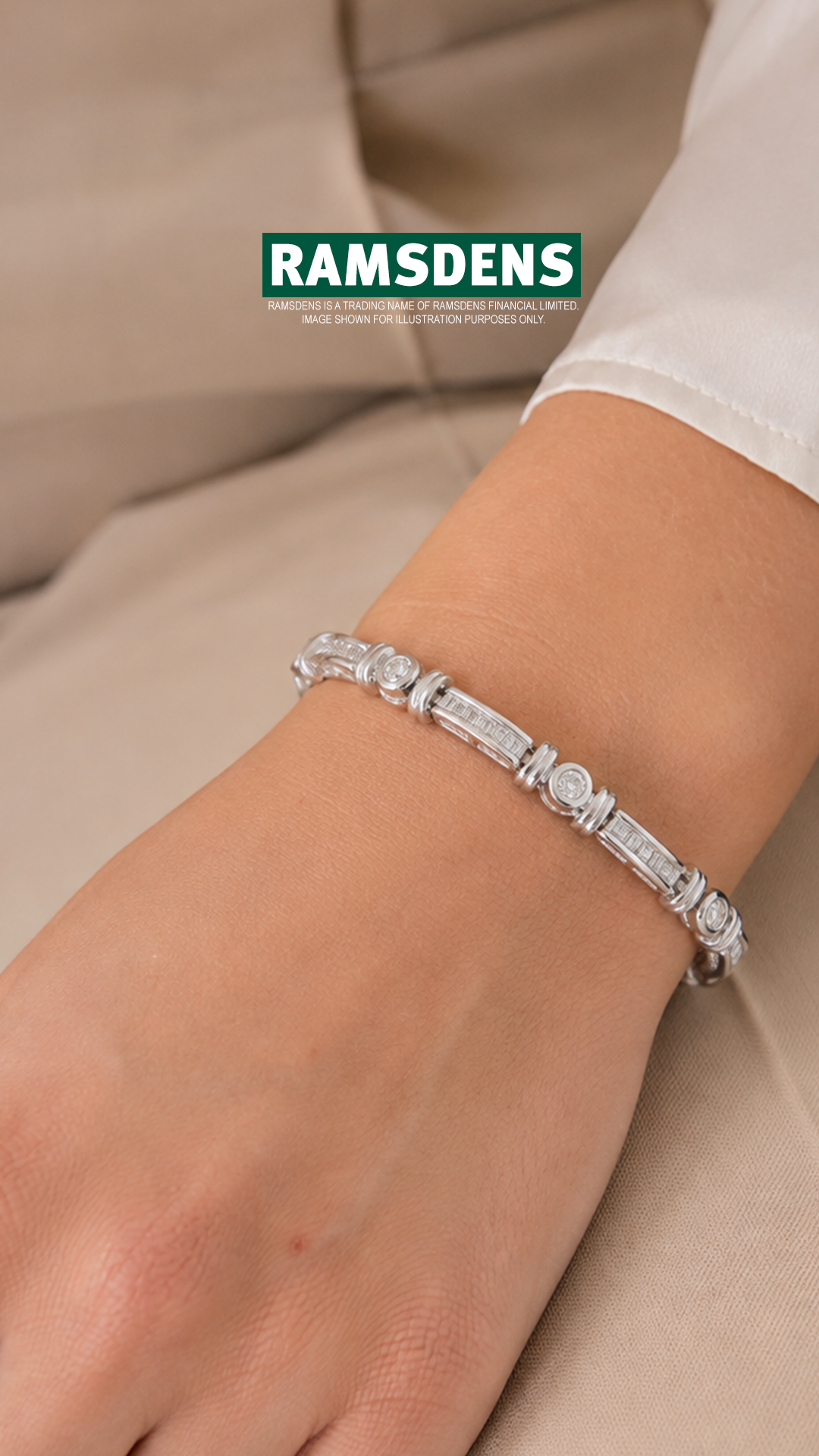 RAMSDENS Facebook ad: Tennis Bracelets at Ramsdens