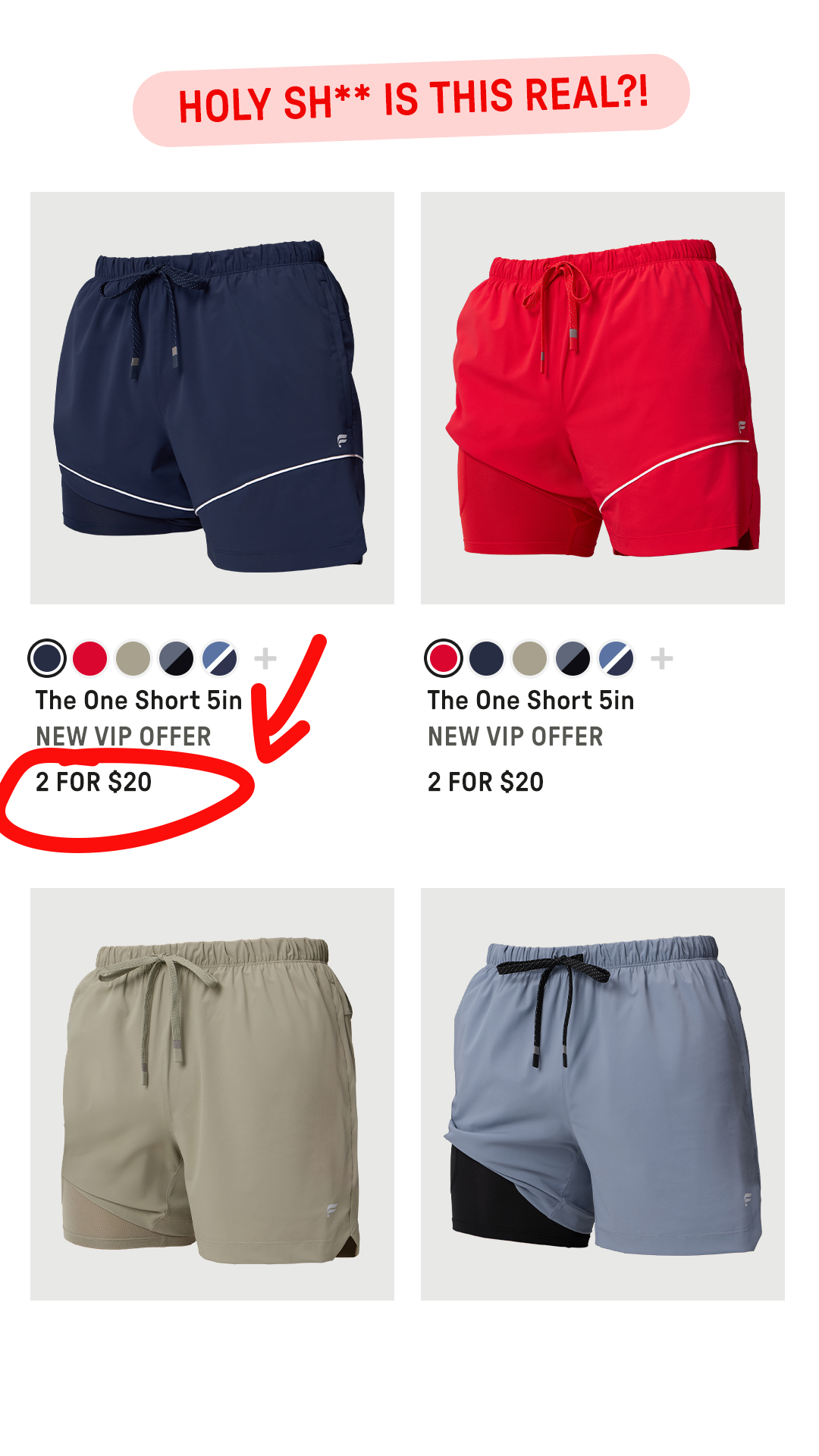 Fabletics Men Facebook ad