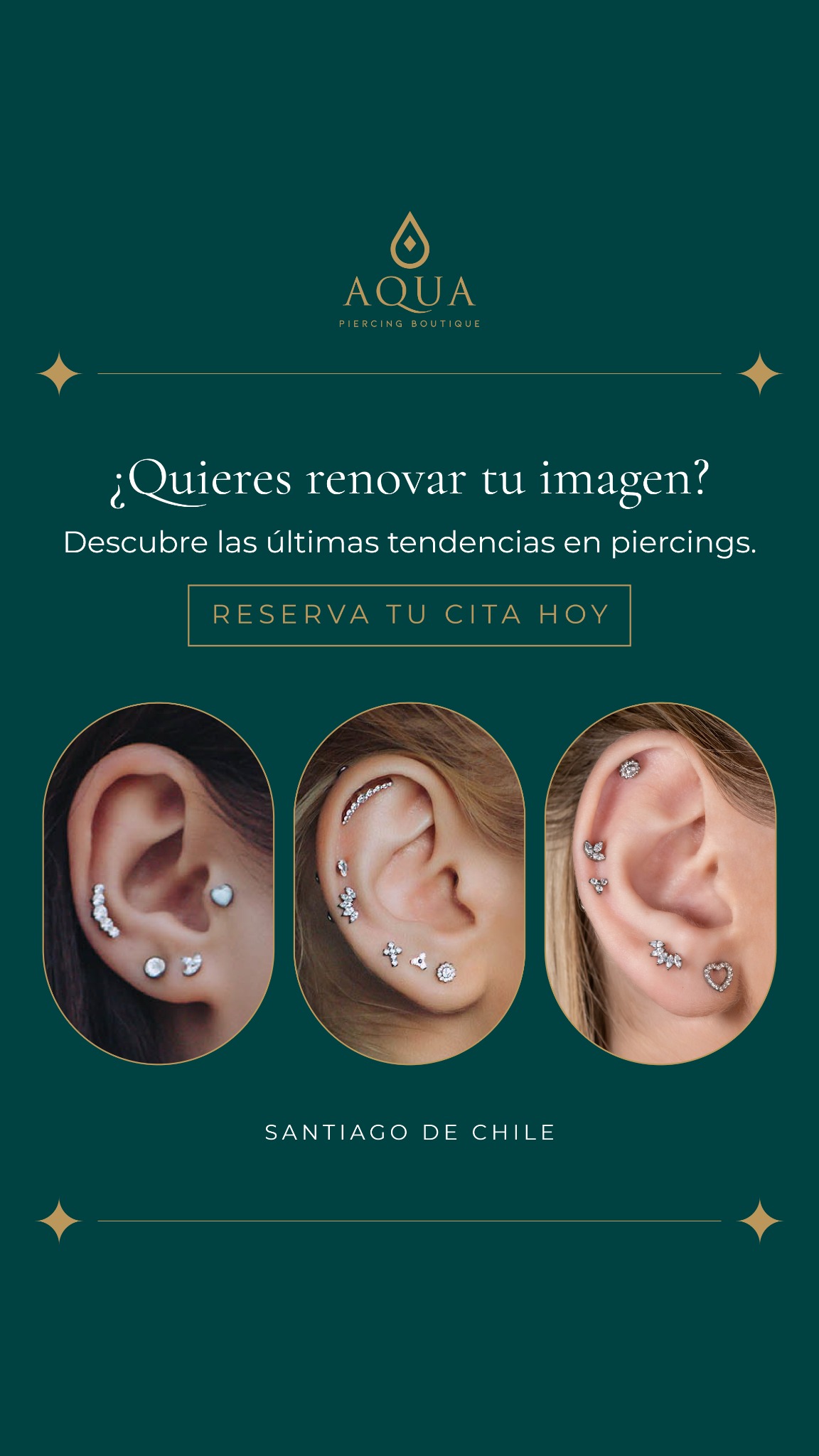 Aqua Piercing Facebook ad from Aug 27, 2025