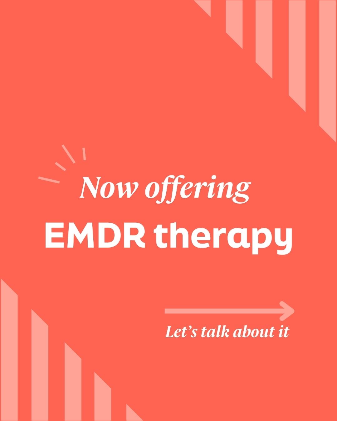 Ellie Mental Health - Johns Creek, GA Facebook ad: Now offering EMDR therapy-a powerful, research-backed…