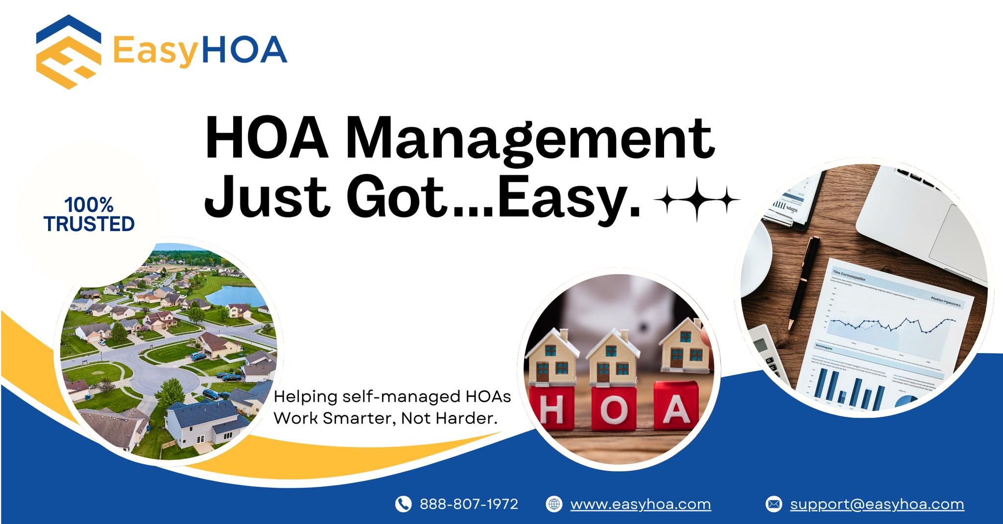 Easy HOA Facebook ad: HOA Management Made Simple