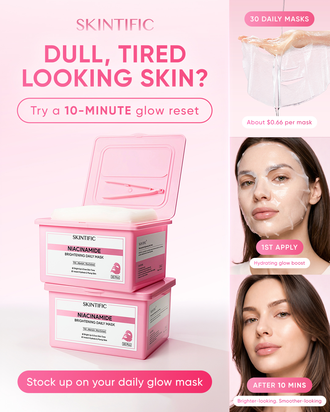 SkintificShop Facebook ad