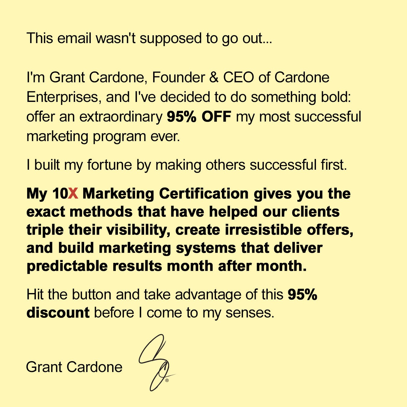 Grant Cardone Enterprises Facebook ad