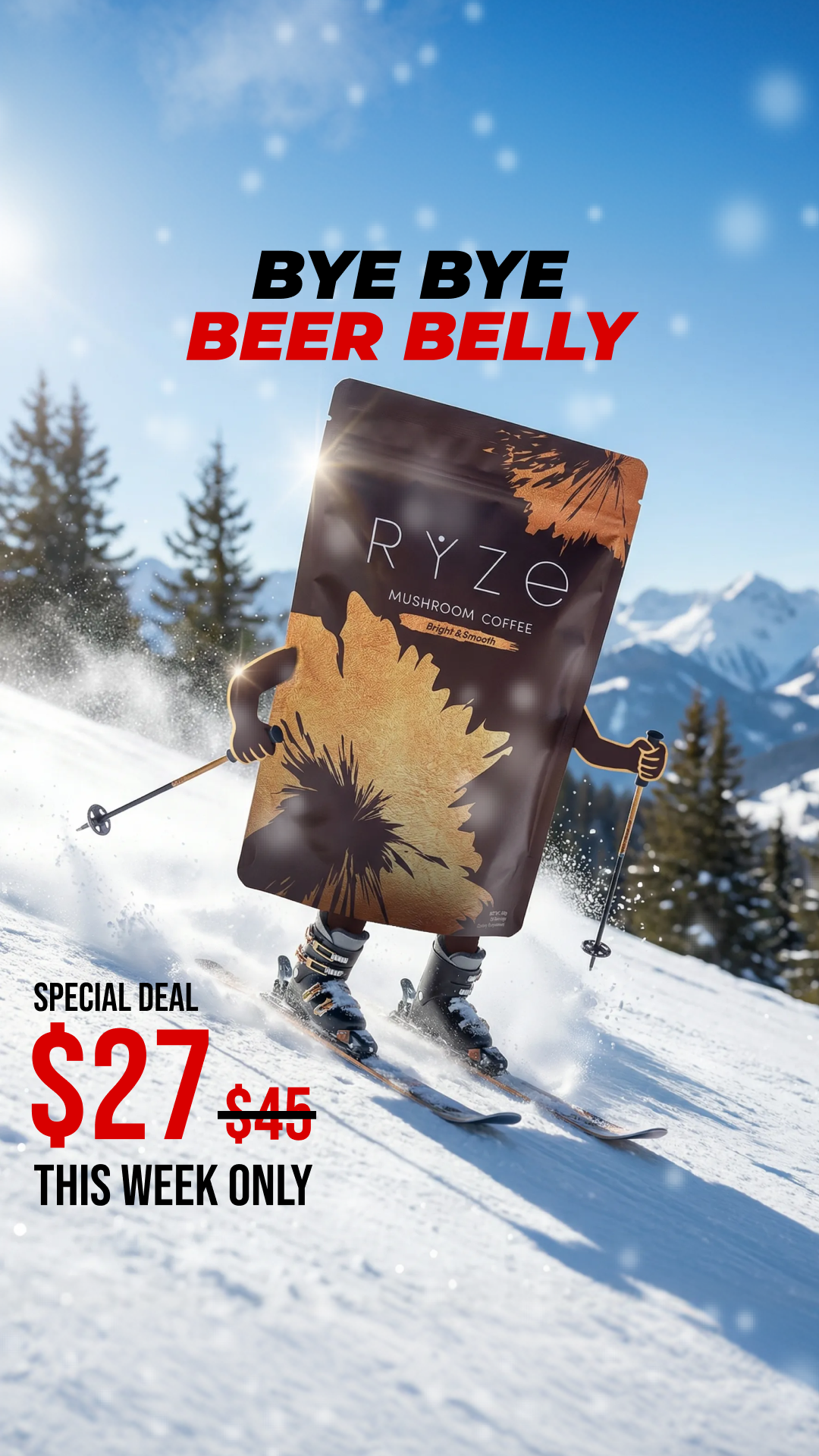 RYZE Superfoods Facebook ad