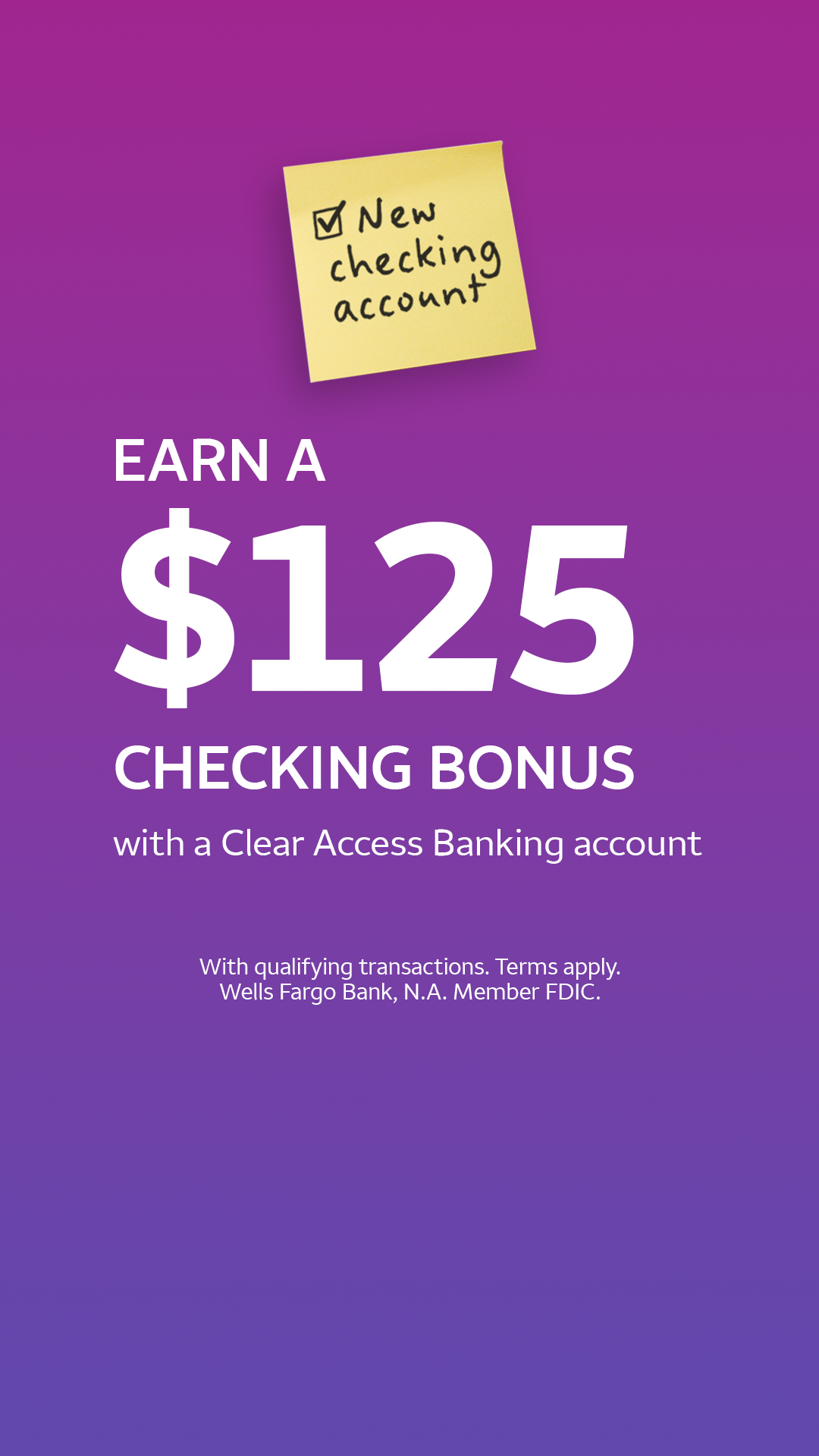 Wells Fargo Facebook ad