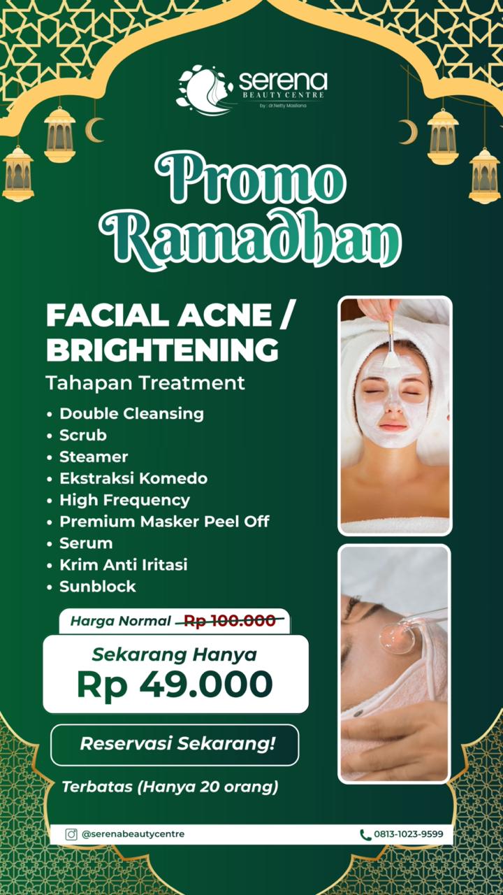Serena Beauty Centre Facebook ad: Jl. Tangguk Bongkar III No.68, Medan Denai