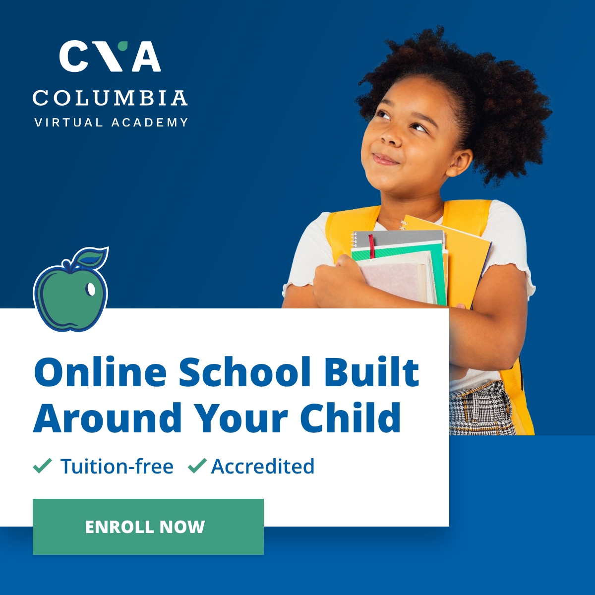 Columbia Virtual Academy Facebook ad