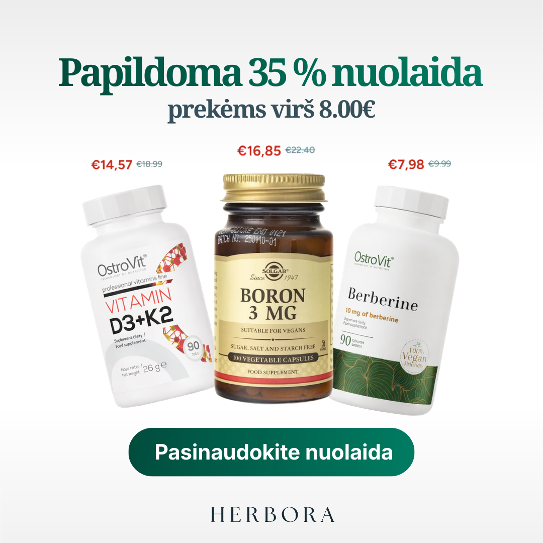 Herbora.lt Facebook ad: -35 % visam krepšeliui!