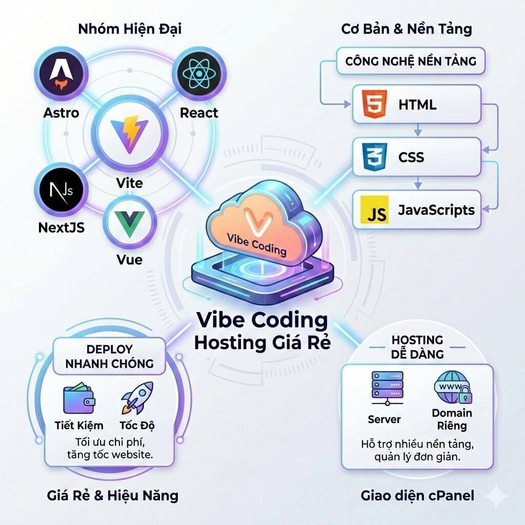 VinaHost Facebook ad: Coding Thuận Tiện - Chỉ Cần Hợp Vibe Là Có Web Ngay!