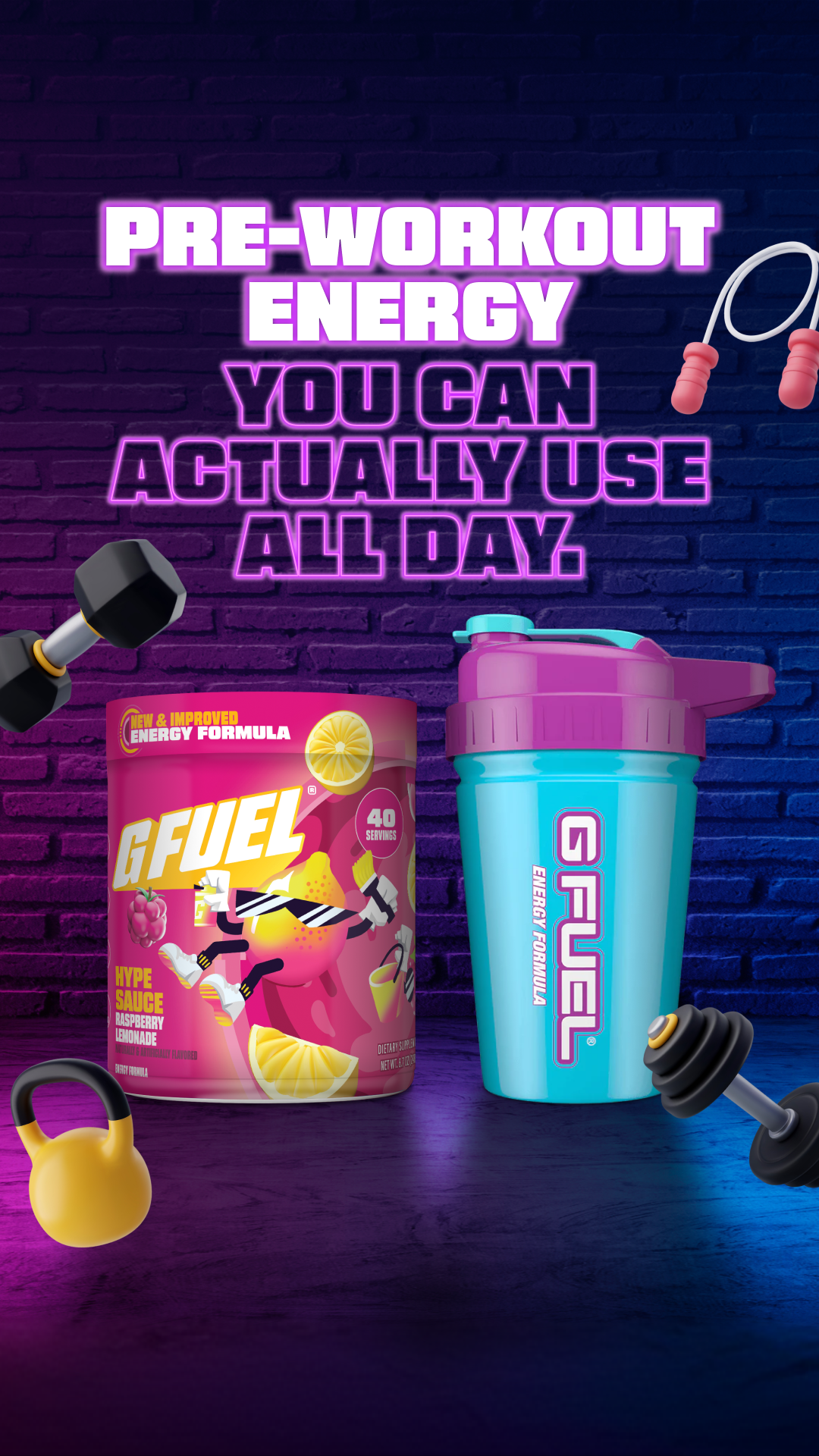 G FUEL Facebook ad