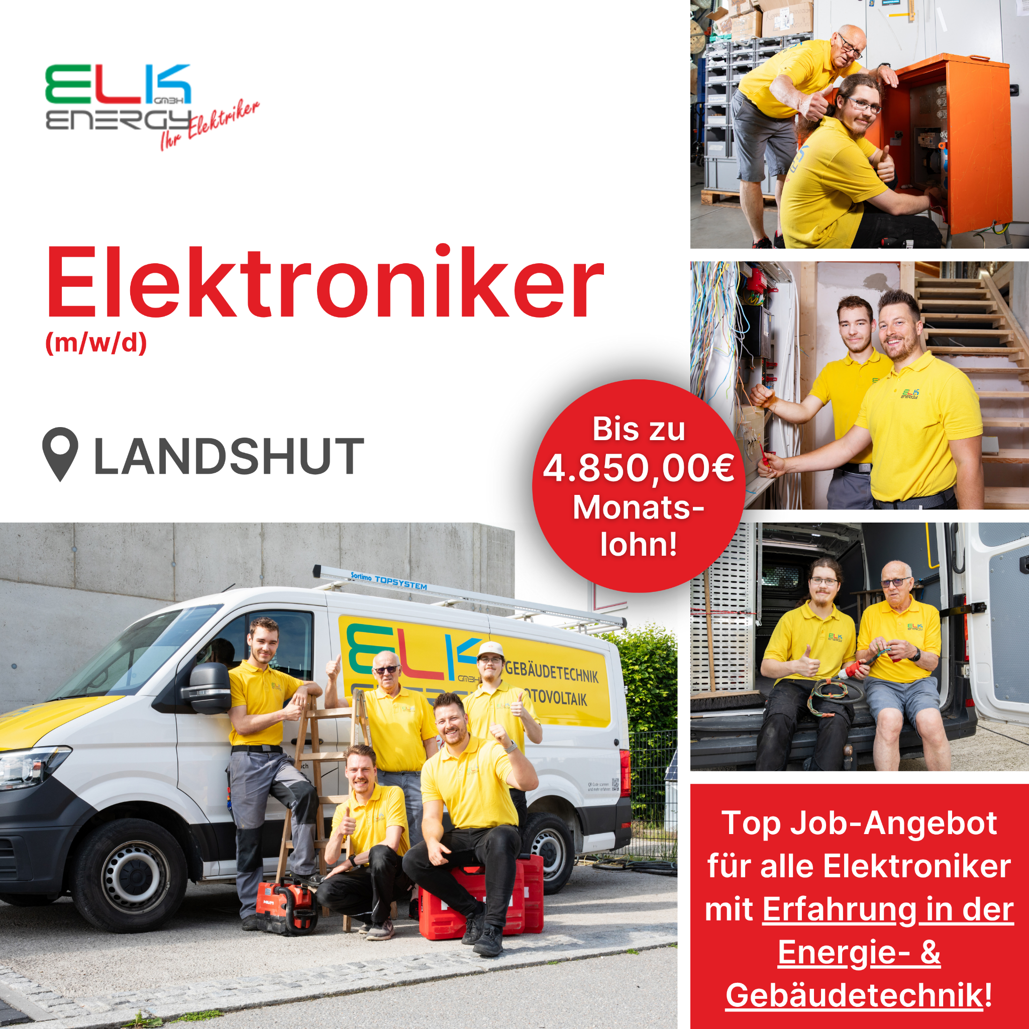 Candidate Flow Jobangebot: Elektroniker Facebook ad: Du möchtest ein unwiderstehliches Job-Angebot?