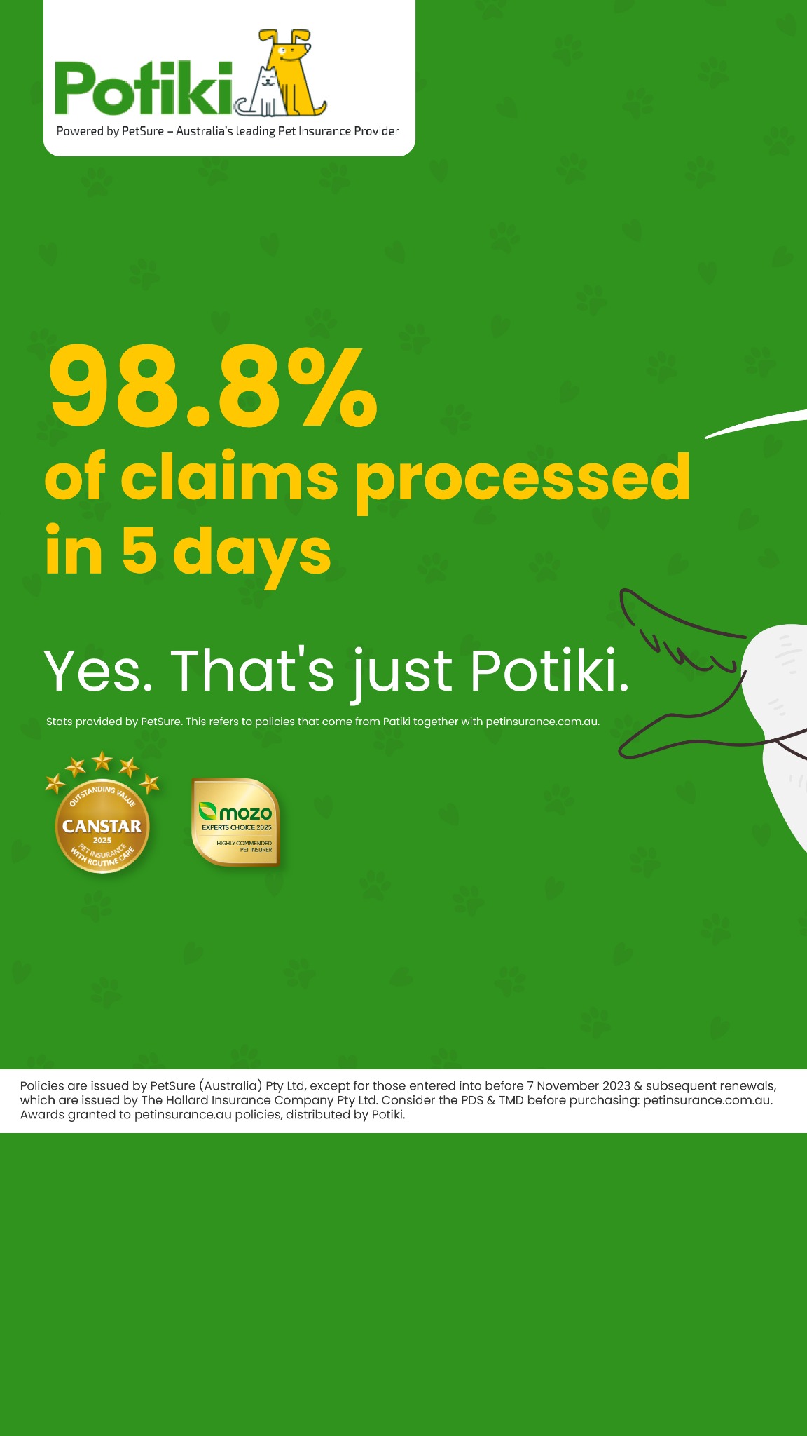 Potiki Facebook ad: Pet Insurance Australia | Dog Insurance | Cat Insurance |…