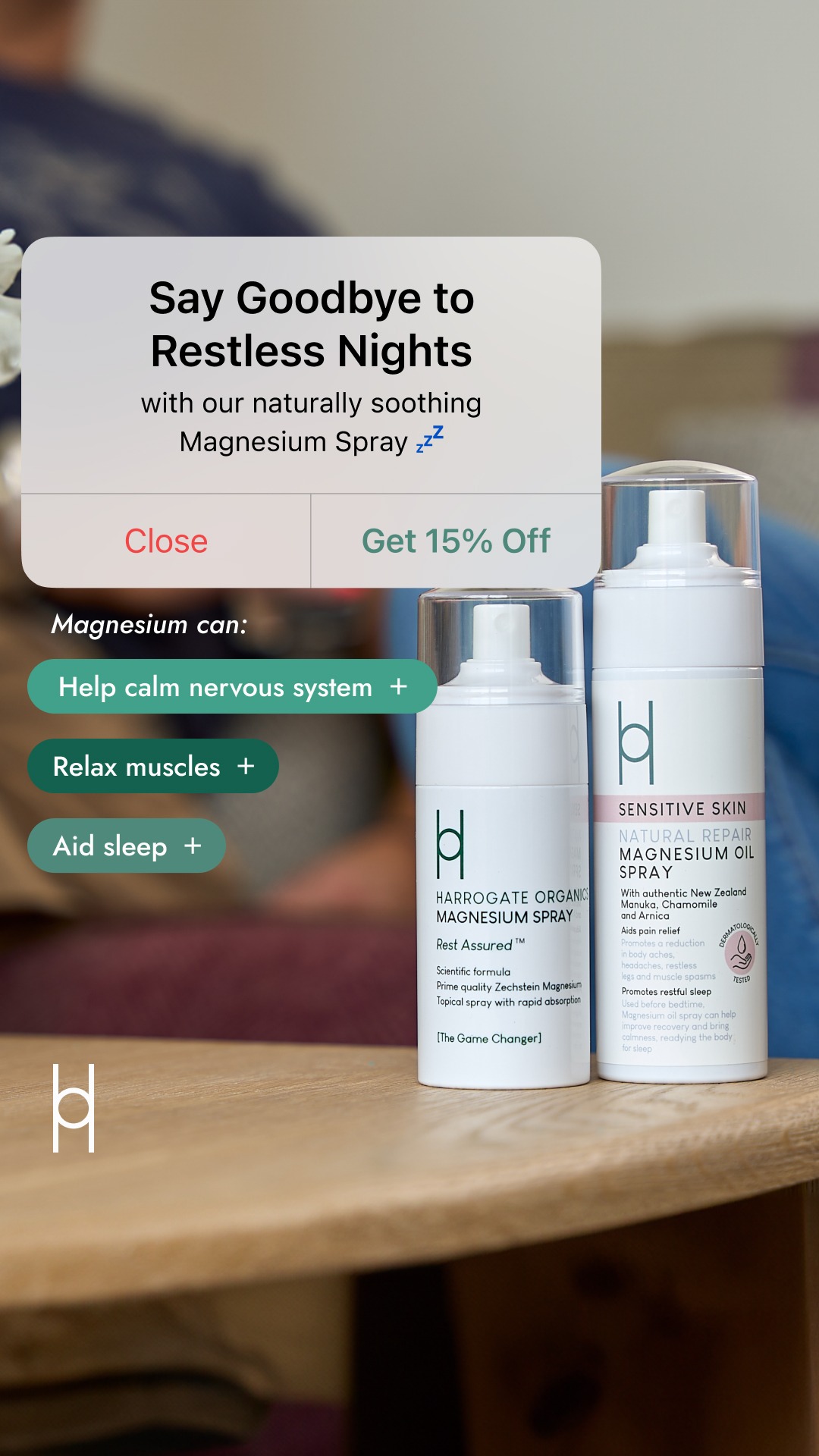 Harrogate Organics Company Facebook ad