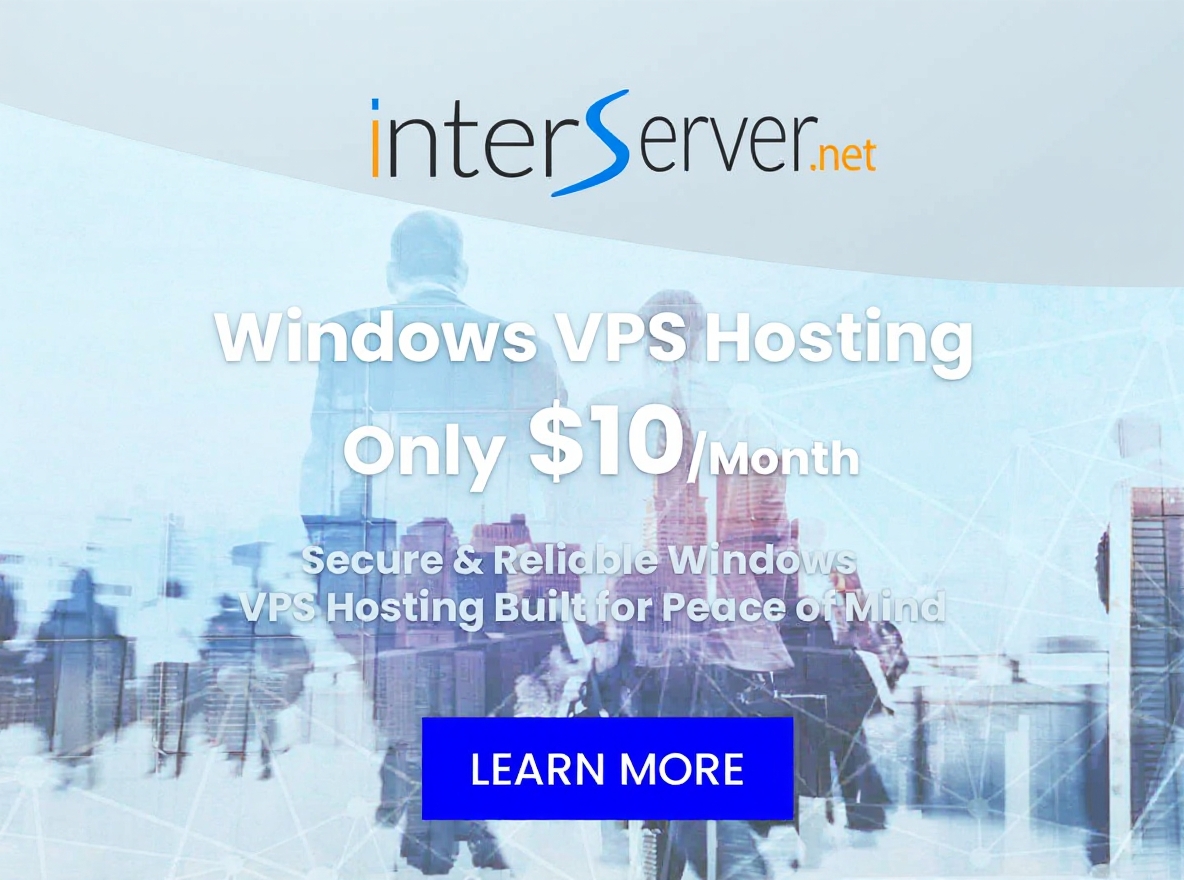 Interserver Facebook ad: Get fast access to your work on the go 24/7 with our…