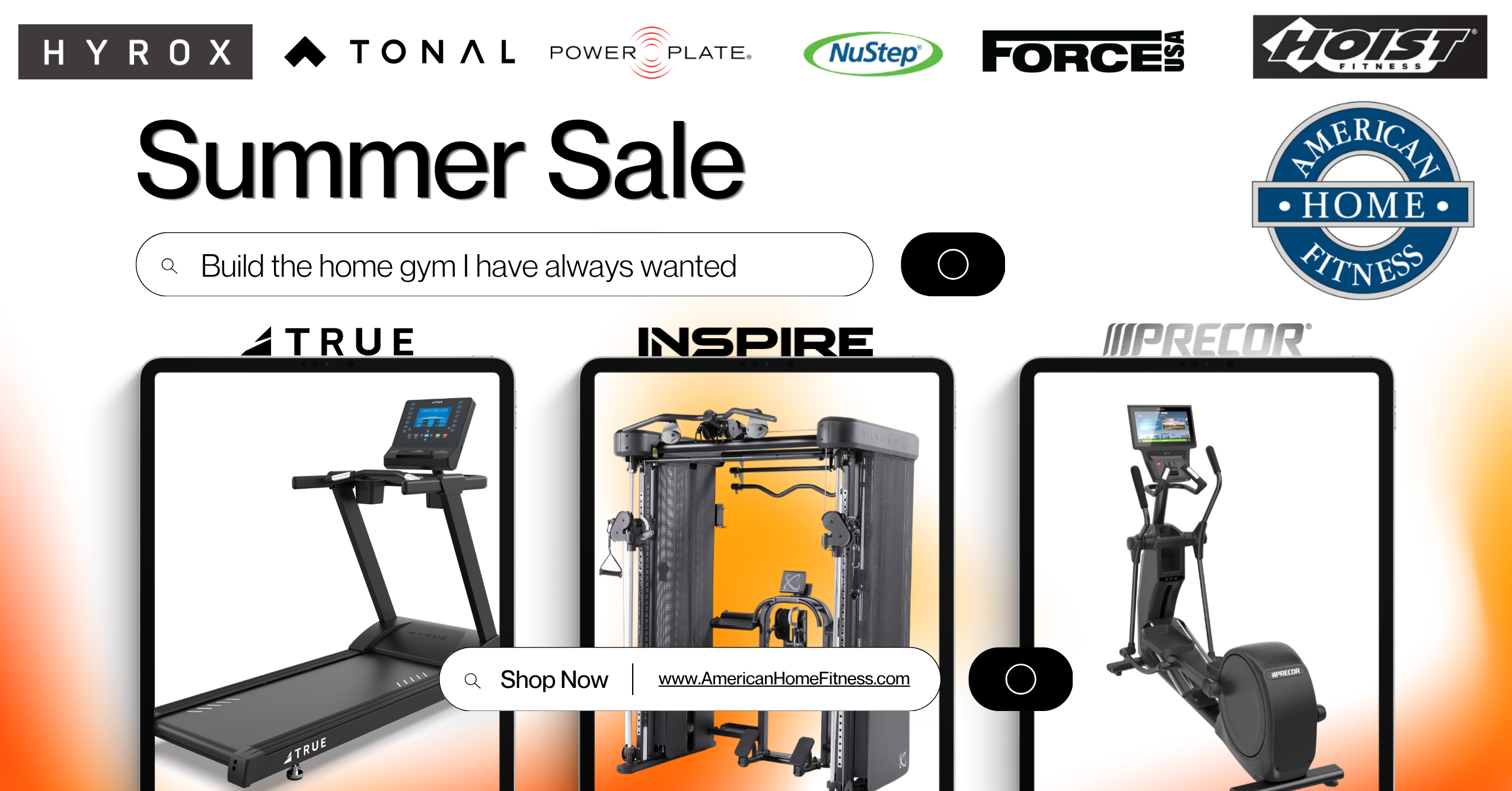American Home Fitness Facebook ad: Your gym. Your rules.