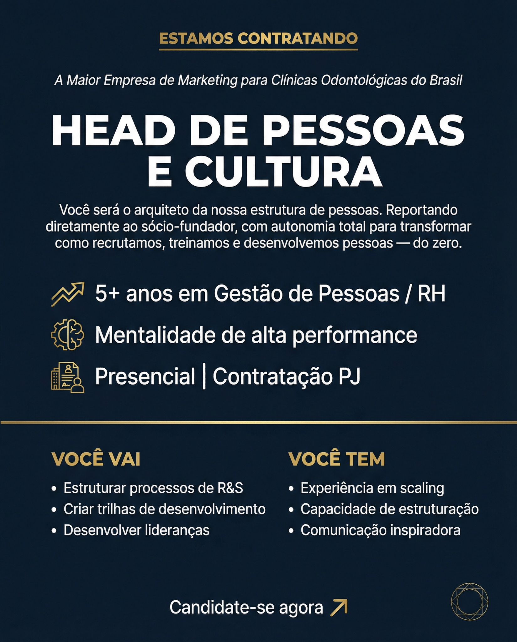 Growth Odonto Facebook ad: HEAD DE PESSOAS E CULTURA