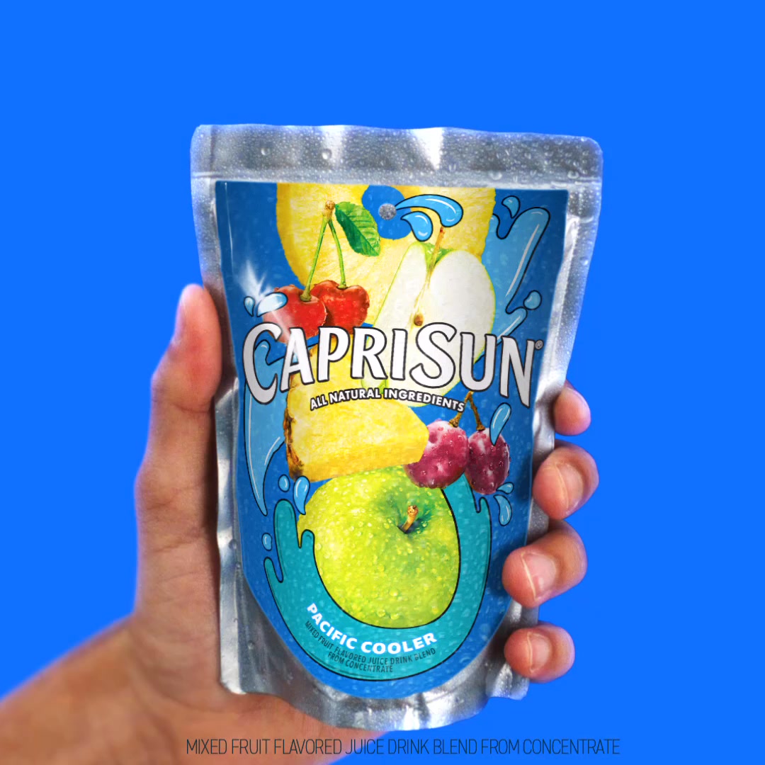 Capri Sun Facebook ad: Unleash a burst of refreshing all natural ingredients…