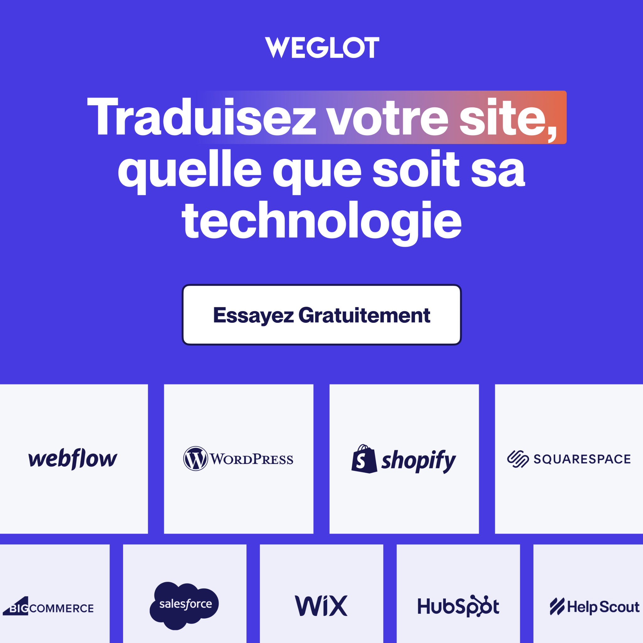 Weglot Facebook ad