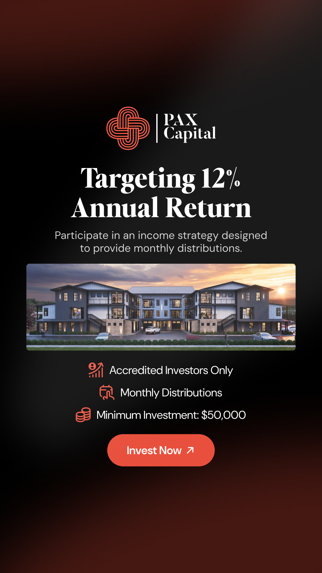 Pax Capital Partners Facebook ad from Feb 6, 2026