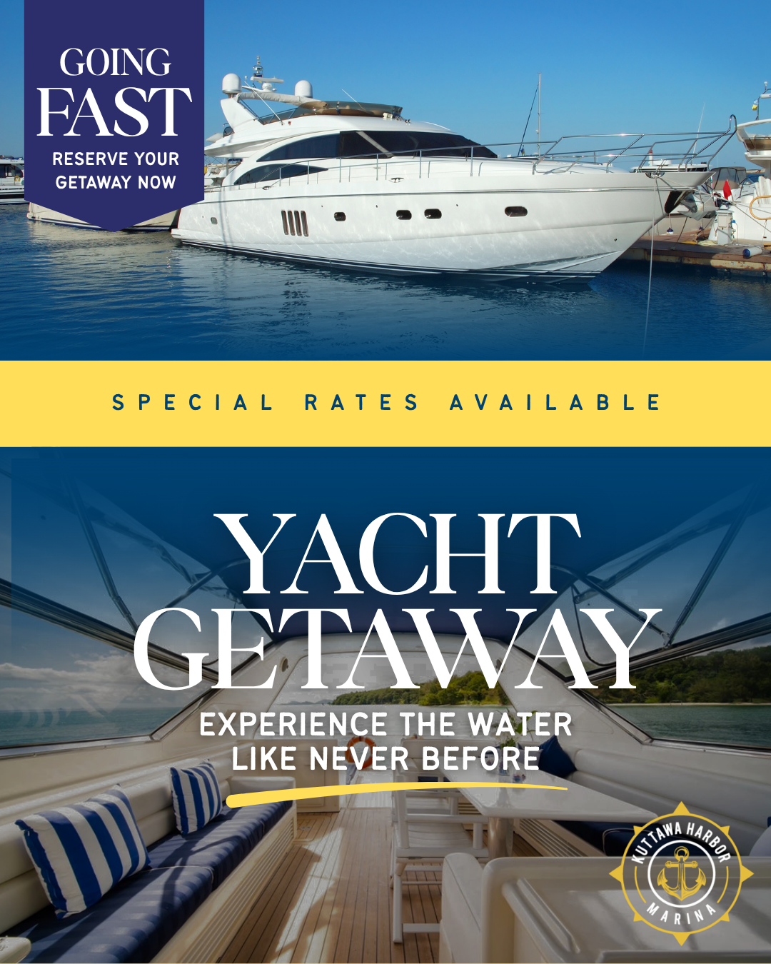 Hu-B's at Kuttawa Harbor Facebook ad: Stay on a Private Yacht in 2026