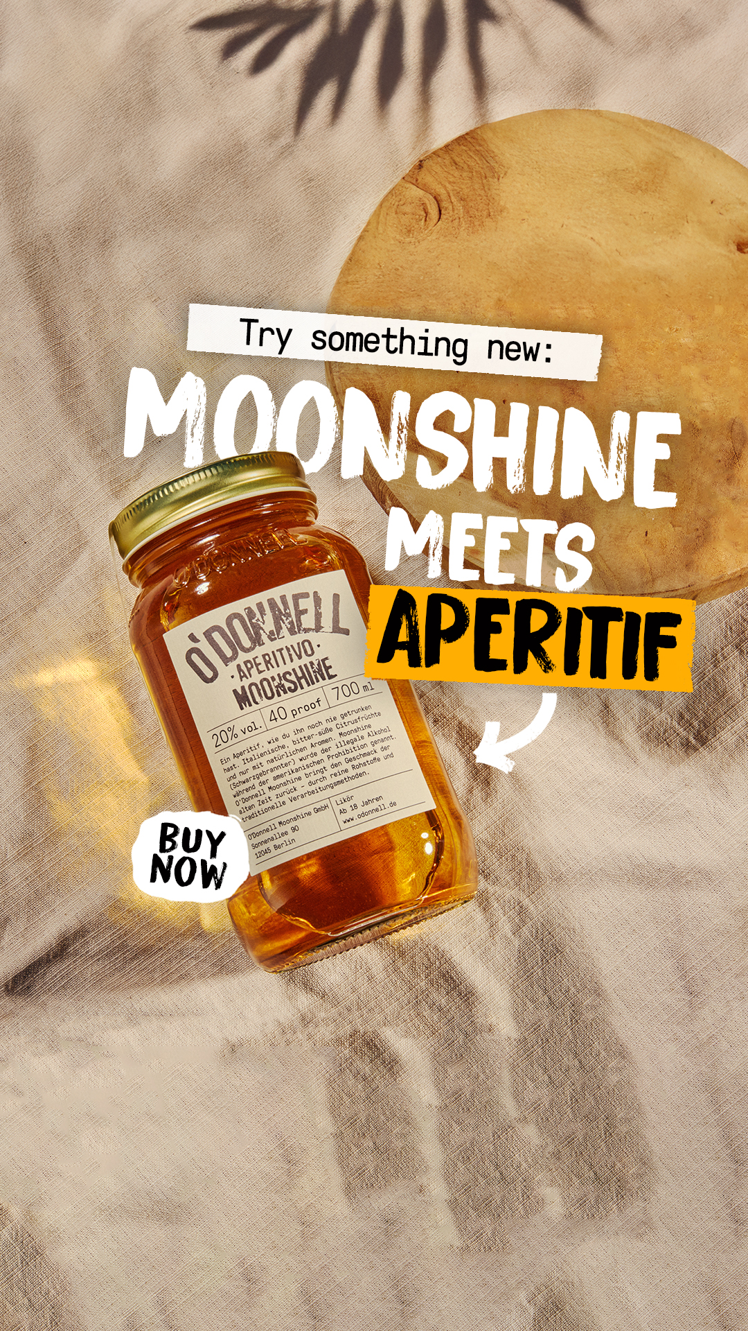 O'Donnell Moonshine UK Facebook ad