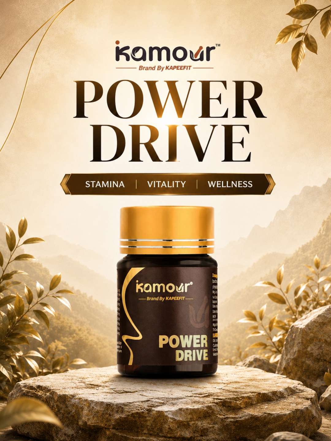 Kamour.in Facebook ad: Confidence starts with the right wellness support.