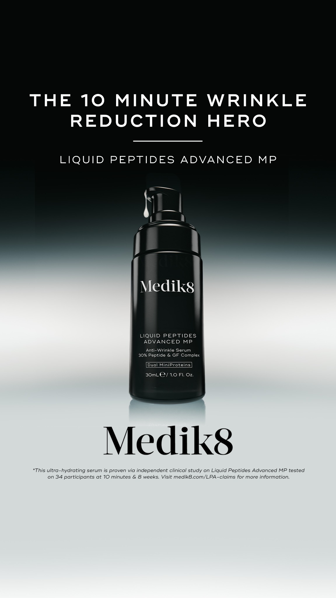 Medik8 Facebook ad: Proven Wrinkle Reduction
