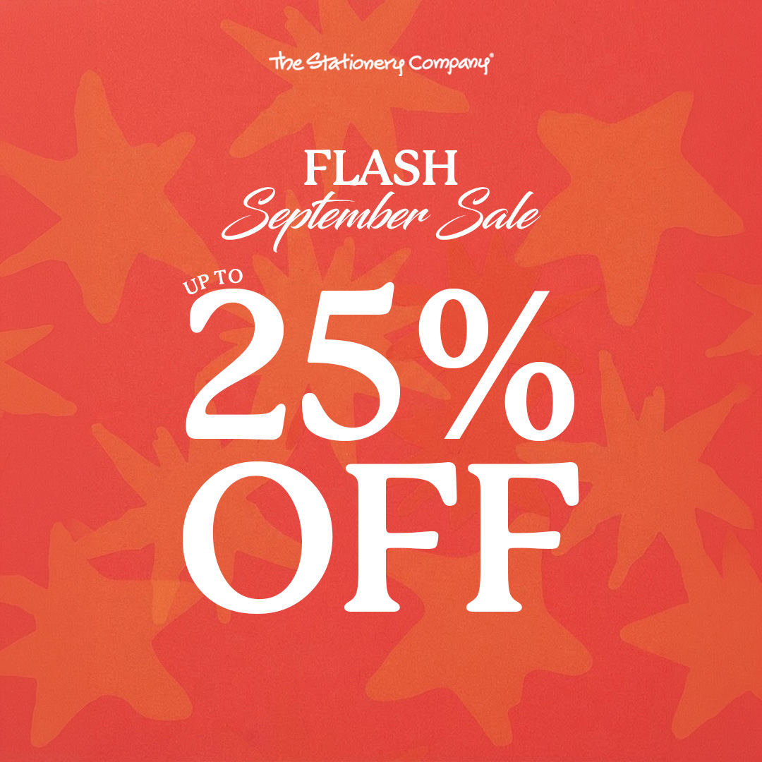 The Stationery Company Facebook ad: 25% OFF site-wide
