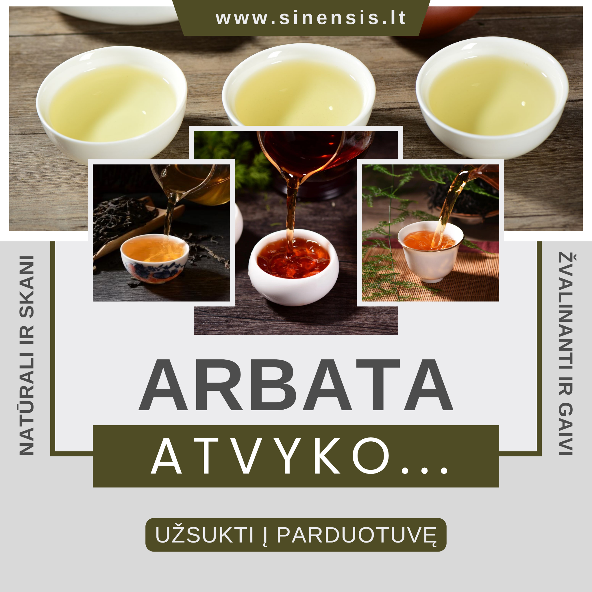 sinensis.lt Facebook ad: Arbatos papildymas!